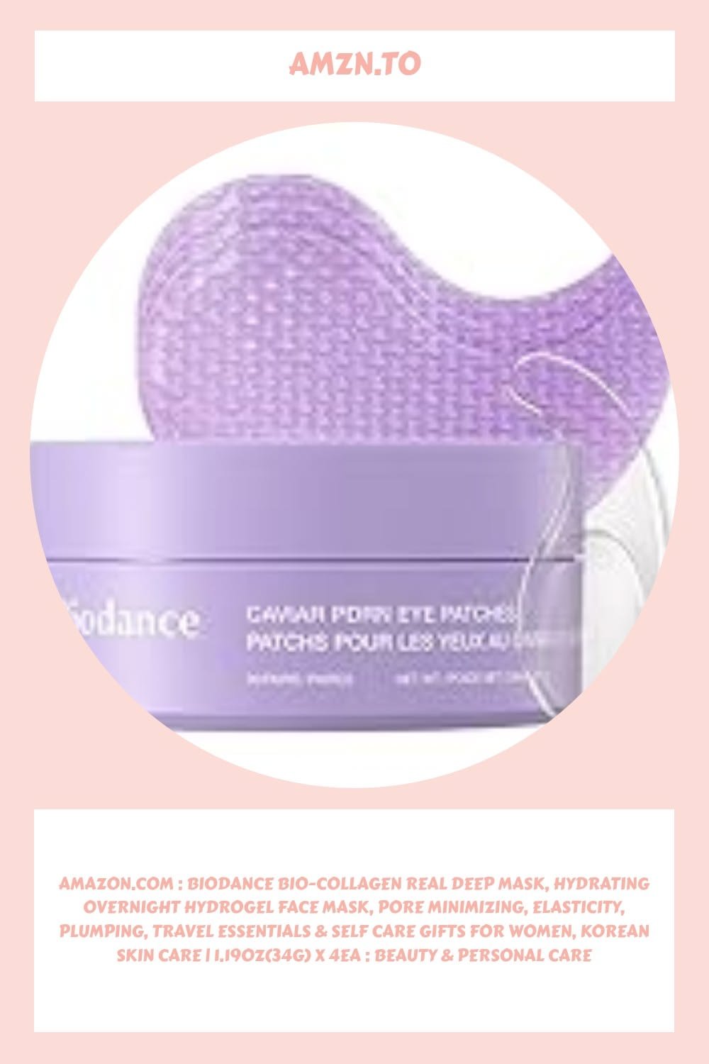 Amazon.com : BIODANCE Bio-Collagen Real Deep Mask, Hydrating Overnight Hydrogel Face Mask, Pore Mini