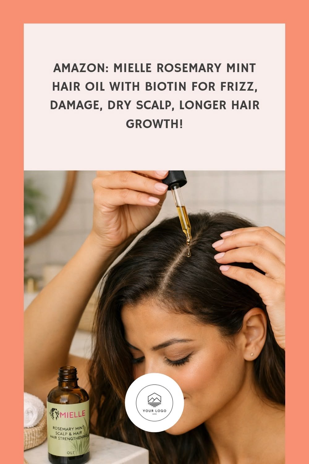 Amazon: Mielle Rosemary Mint Hair Oil with Biotin for frizz, damage, dry scalp, longer hair growth!