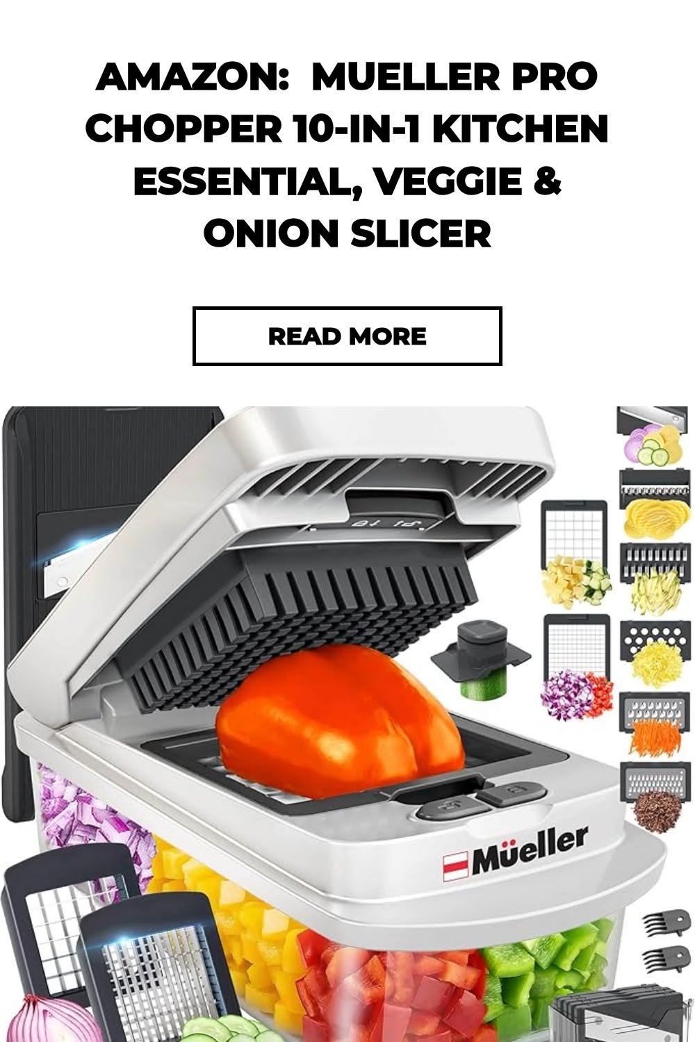 Amazon: Mueller Pro Chopper 10-in-1 Kitchen Essential, Veggie & Onion Slicer